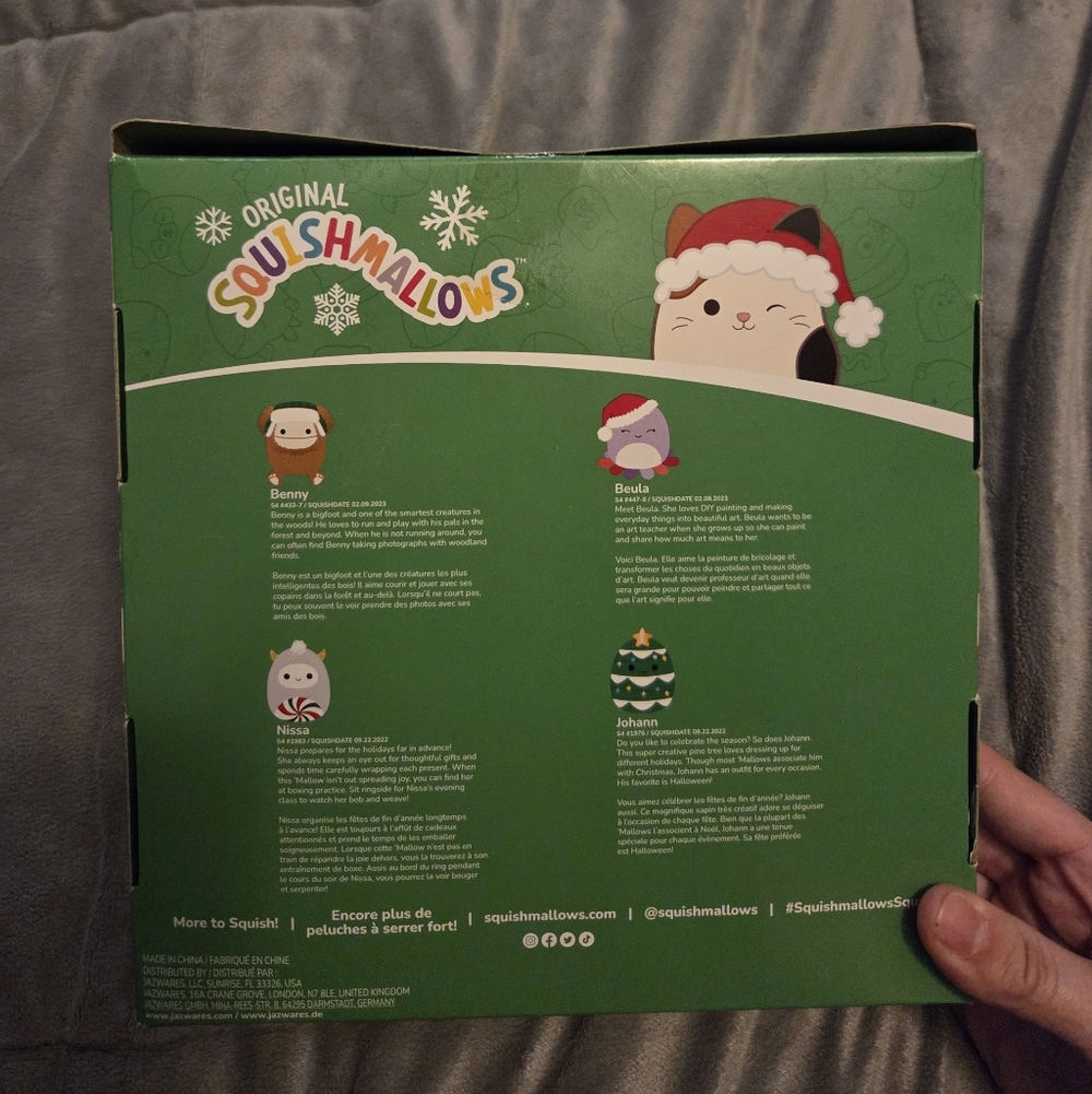 Squishmallows Holiday Christmas Plush Set 4 Pack - Picture 2 of 4